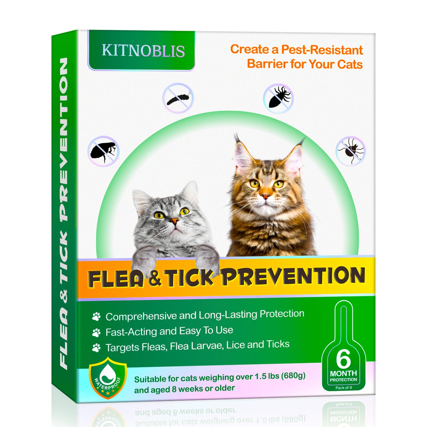 KITNOBLIS FLEA&TICK PREVENTION  For Cats