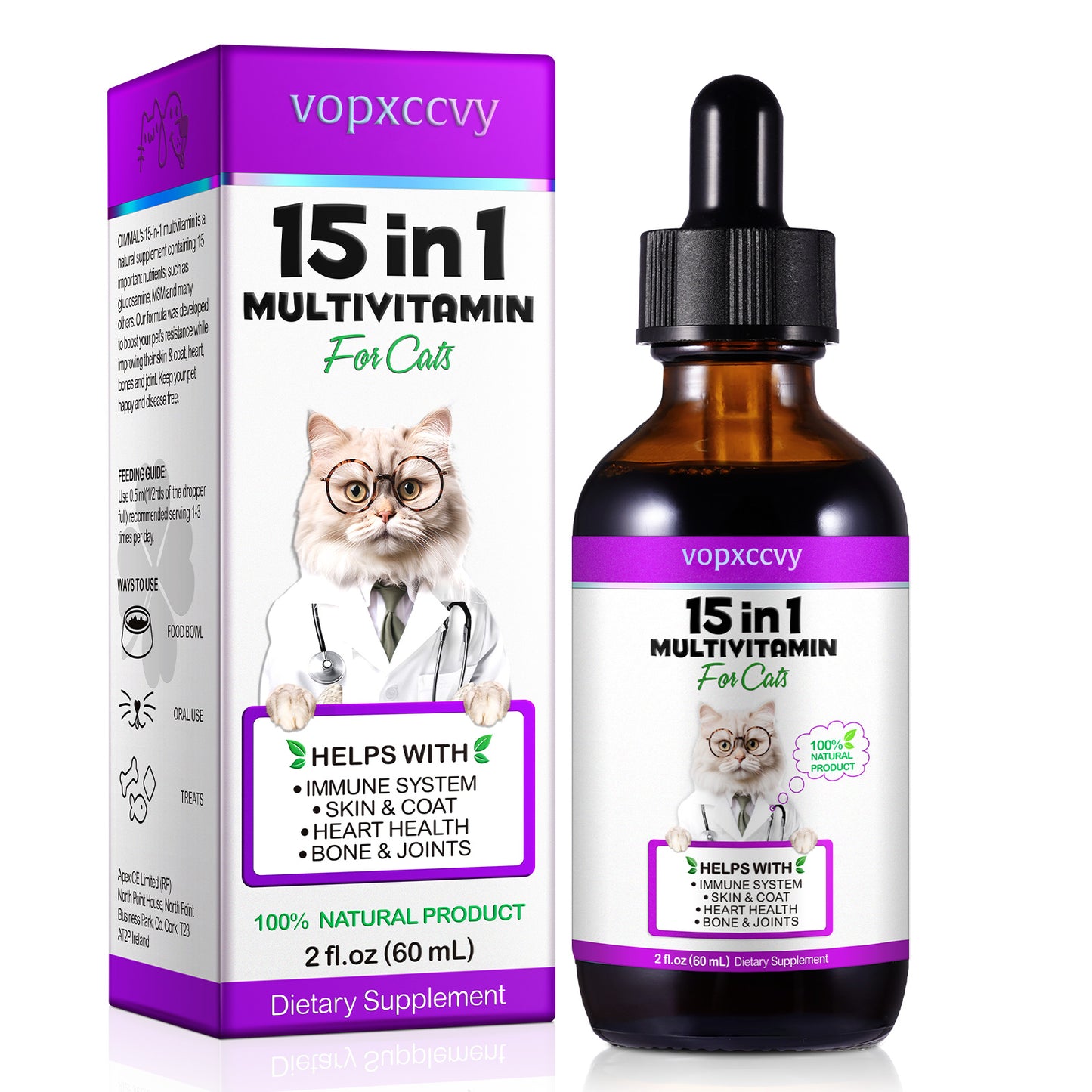 vopxccvy 15in1 MULTIVITAMIN For Cats