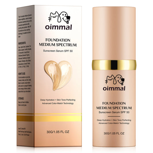 oimmal FOUNDATION MEDIUM SPECTRUM Sunscreen Serum SPF 50
