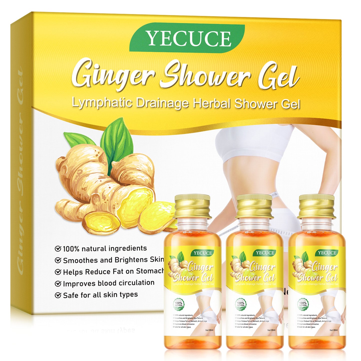 Ginger Shower Gel Clean And Moist Skin