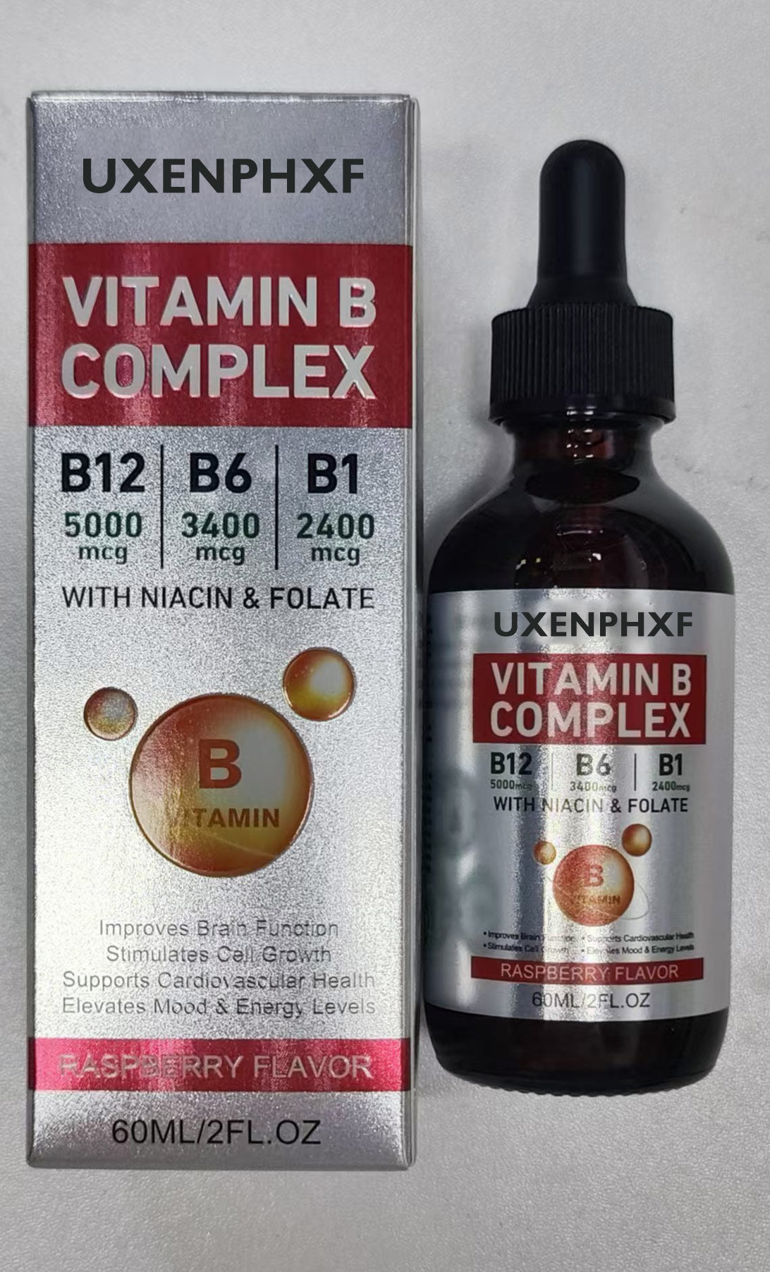 UXENPHXF VITAMIN B COMPLEX,B12,B6,B1,WITH NIACIN & FOLATE