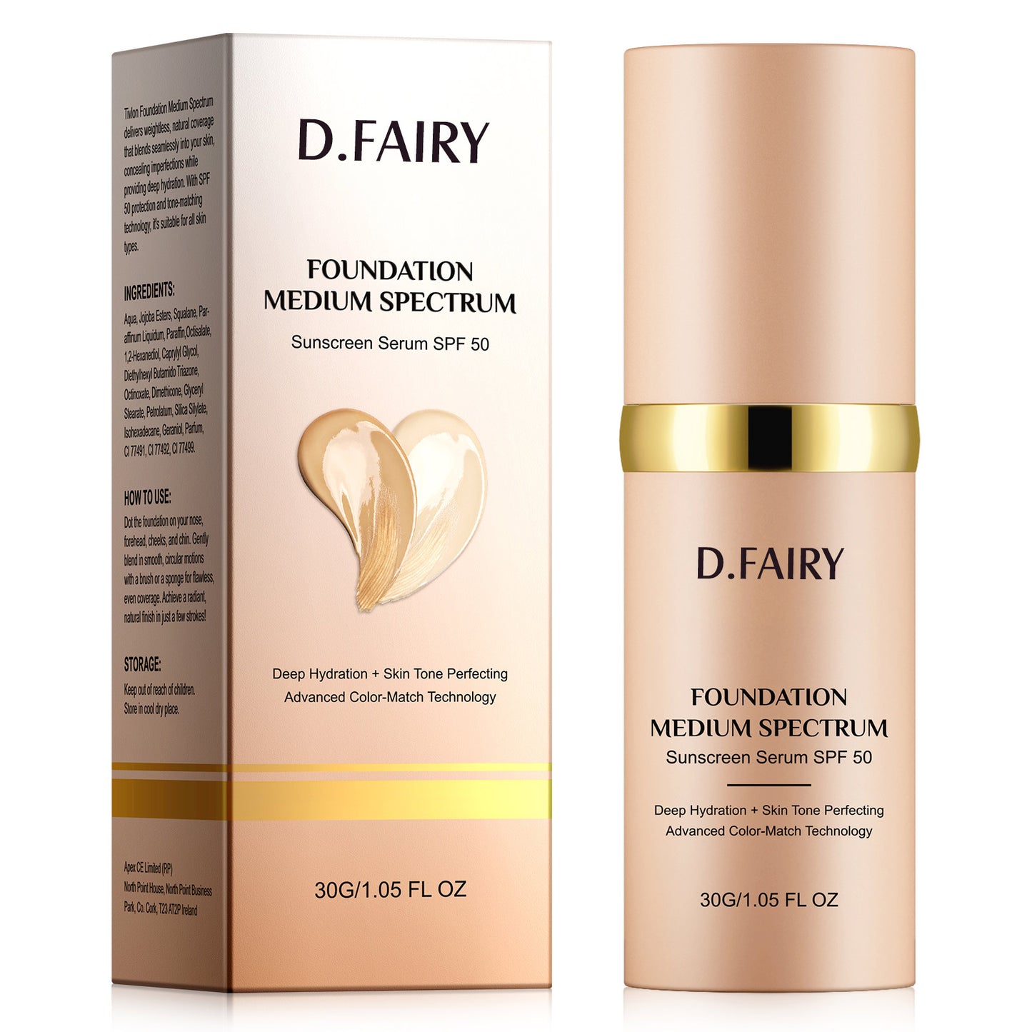 D.FAIRY FOUNDATION MEDIUM SPECTRUM Sunscreen Serum SPF 50