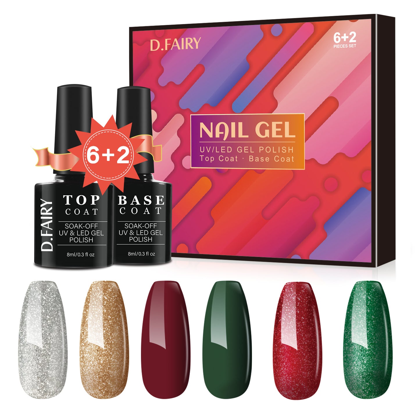 D.FAIRY NAIL GEL UV/LED GEL POLISH Top Coat·Base Coat