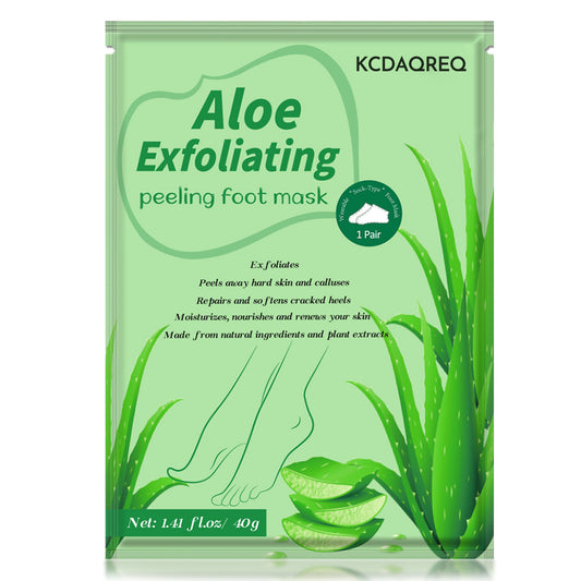 KCDAQREQ Aloe Exfoliating peeling foot mask