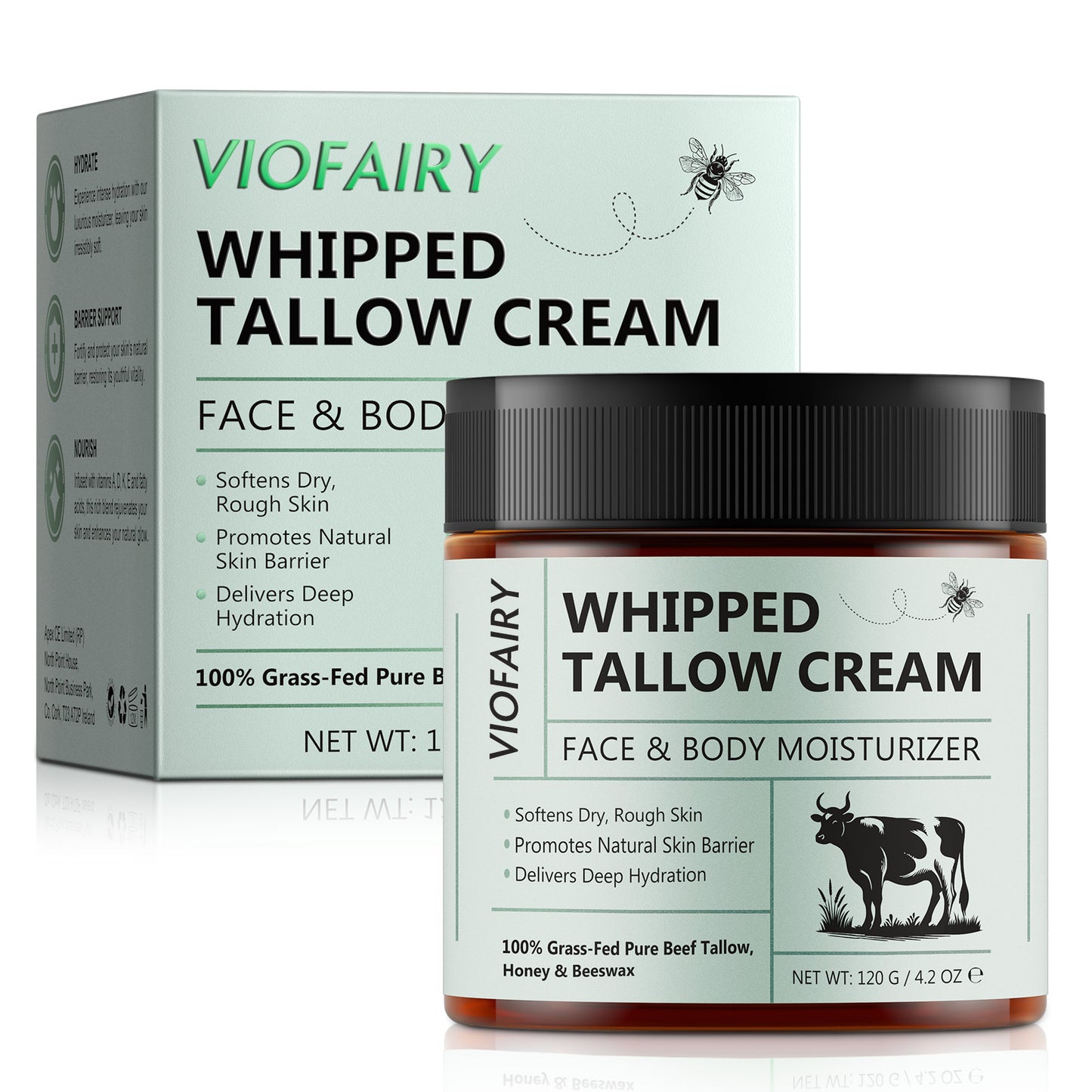 VIOFAIRY WHIPPED TALLOW CREAM，FACE & BODY MOISTURIZER