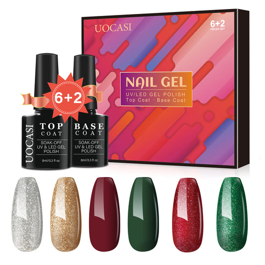 UOCASI NAIL GEL UVILED GEL POLISH Top Coat Base Coat