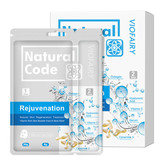 VIOFAIRY Natural Code Rejuvenation，Natural Skin Regeneration Treatment Vitamin Rich Skin Booster Face & Neck Mask