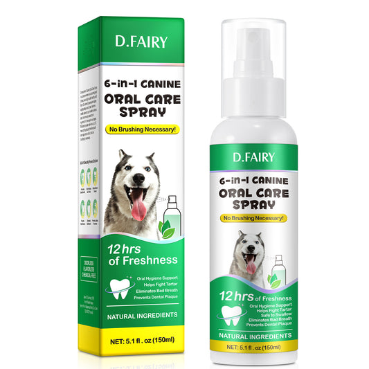 D.FAIRY 6-in-1 CANINEORAL CAREESPRAY No Brushing Necessary 150ml