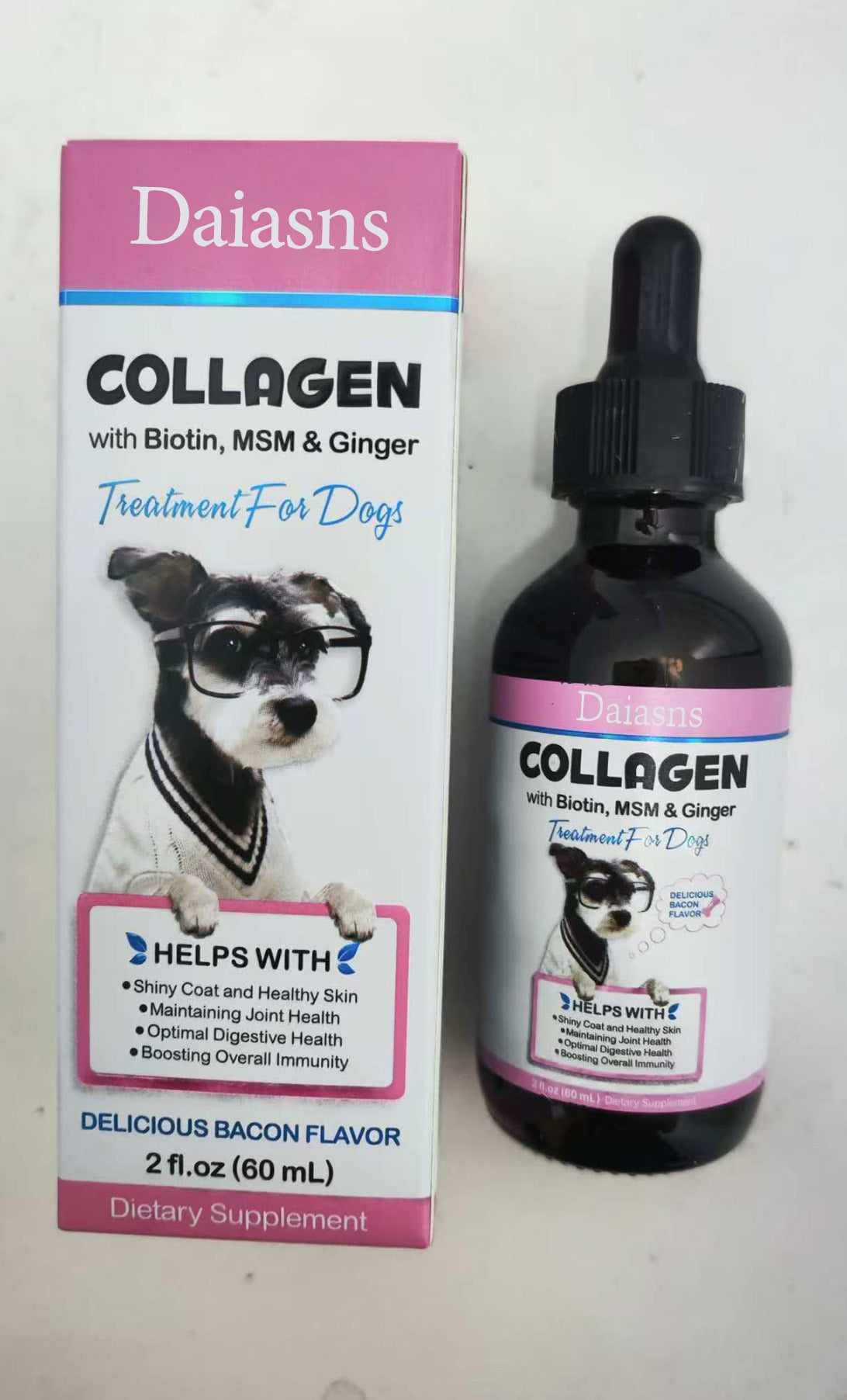 Daiasns COLLAGEN with Biotin, MSM & Ginger Treatment For All Dogs