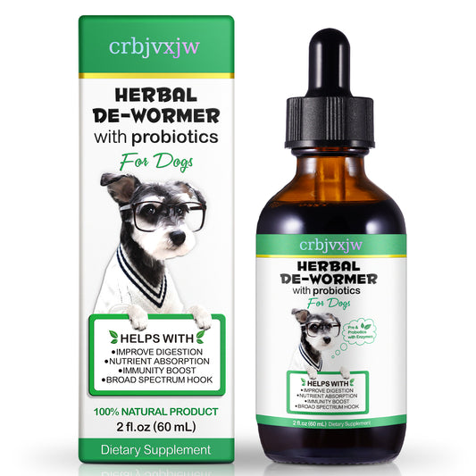 crbjvxjw HERBAL DE-WORMER with probiotics  For Dogs