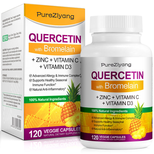 PureZiyang Quercetin With Bromelain Veggie Capsules