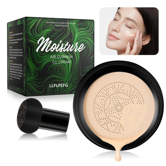 LLFLPEFG Mushroom Head Air Cushion CC Cream, BB Cream Foundation