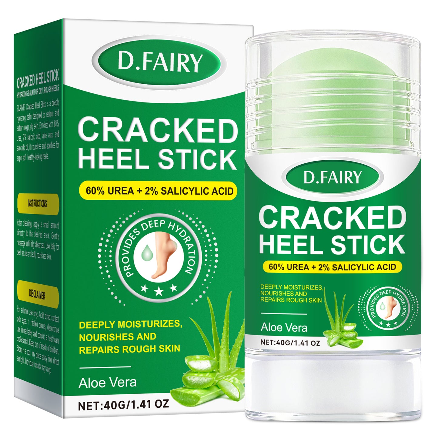 D.FAIRY CRACKED HEEL STICK 60% UREA + 2% SALICYLIC ACID