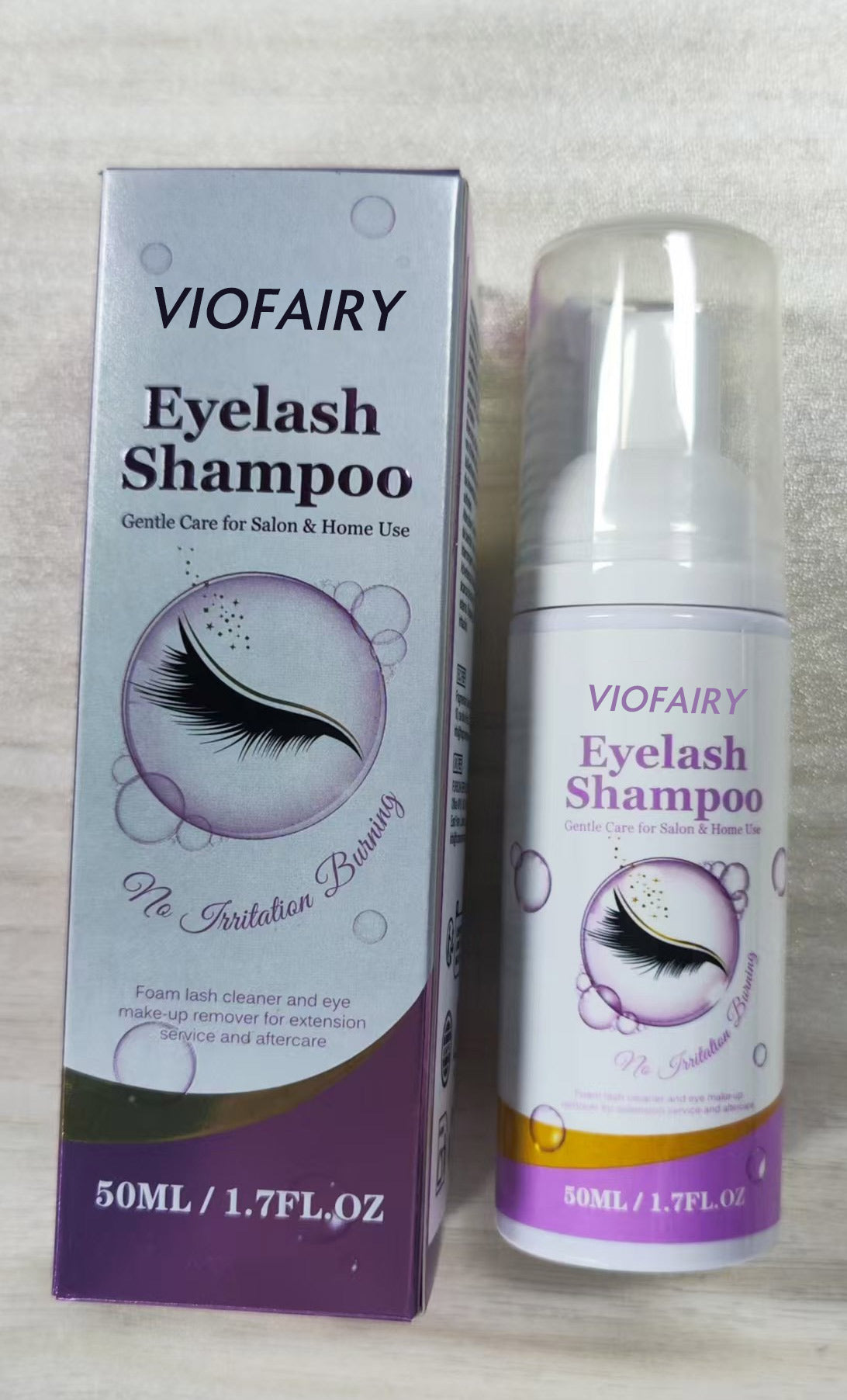 VIOFAIRY Eyelash Shampoo，Gentle Care for Salon & Home Use