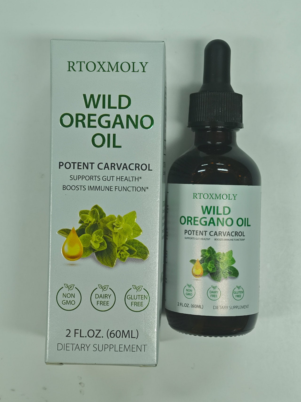 RTOXMOLY  Wild Oregano Oil Pure,Undiluted Organic Wild Oregano Oil,Dietary Supplement