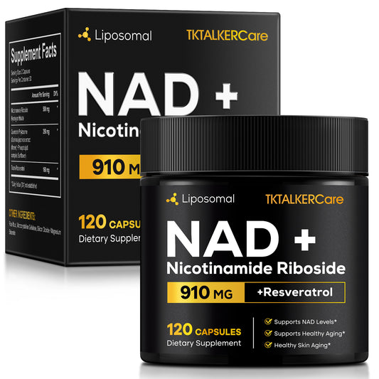 TKTALKERCare NADNicotinamide Riboside 910MG 12O CAPSULESDietary Supplement +Resveratrol