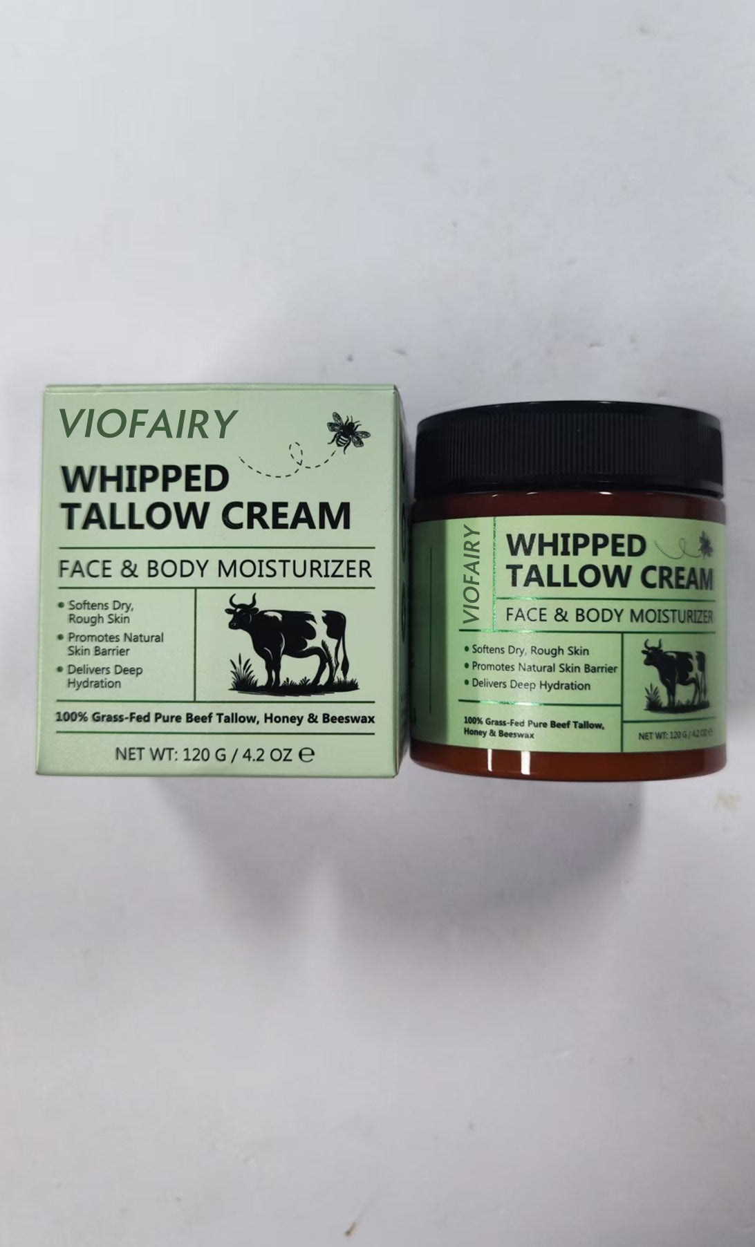 VIOFAIRY WHIPPED TALLOW CREAM，FACE & BODY MOISTURIZER