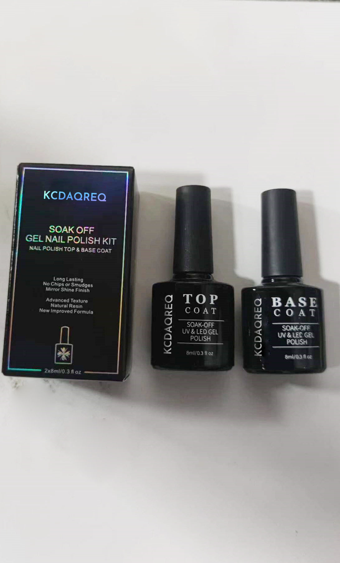 KCDAQREQ TOP COAT SOAK-OFF UV & LED GEL POLISH