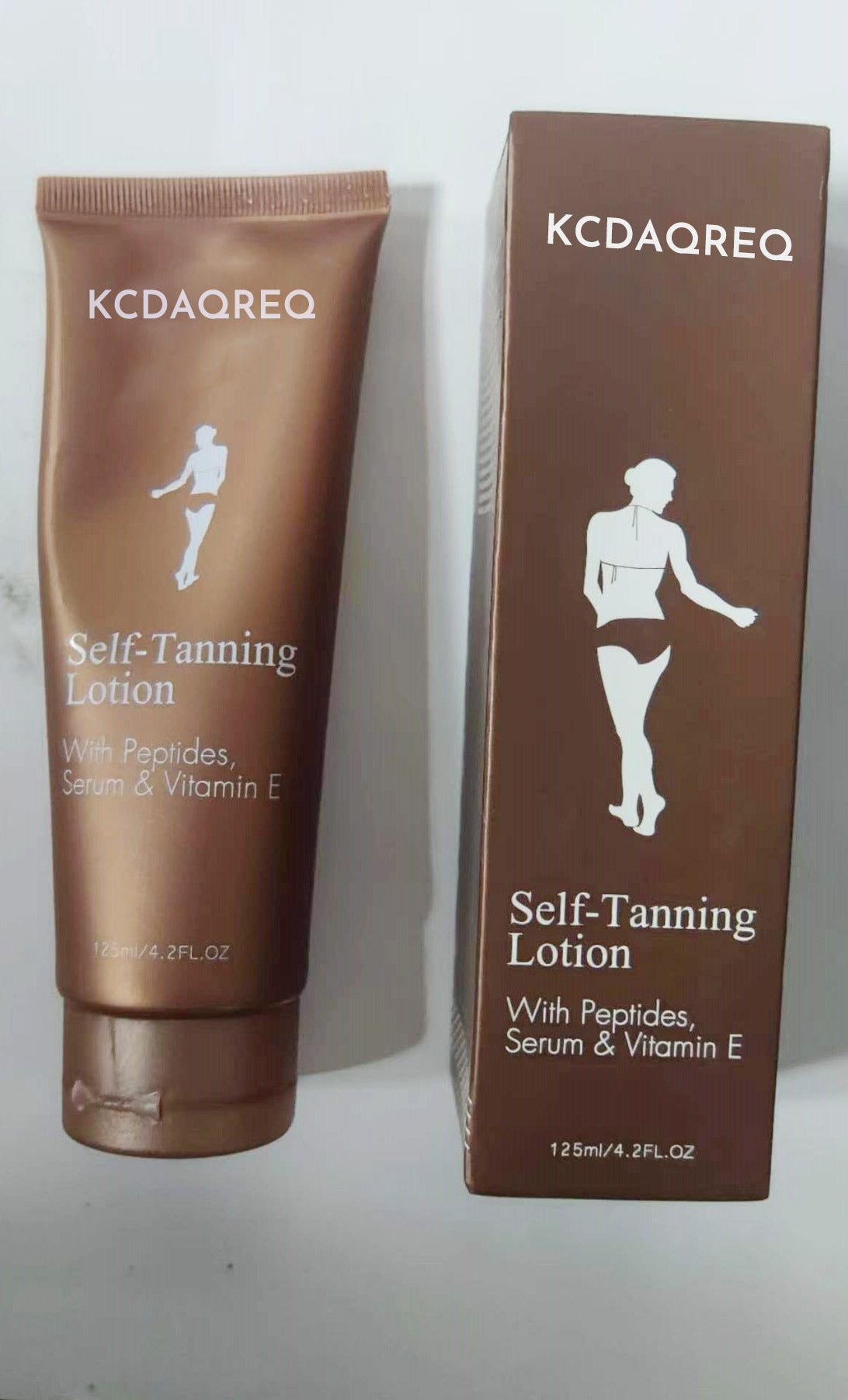 KCDAQREQ Self-Tanning Lotion With Peptides,Serum & Vitamin E
