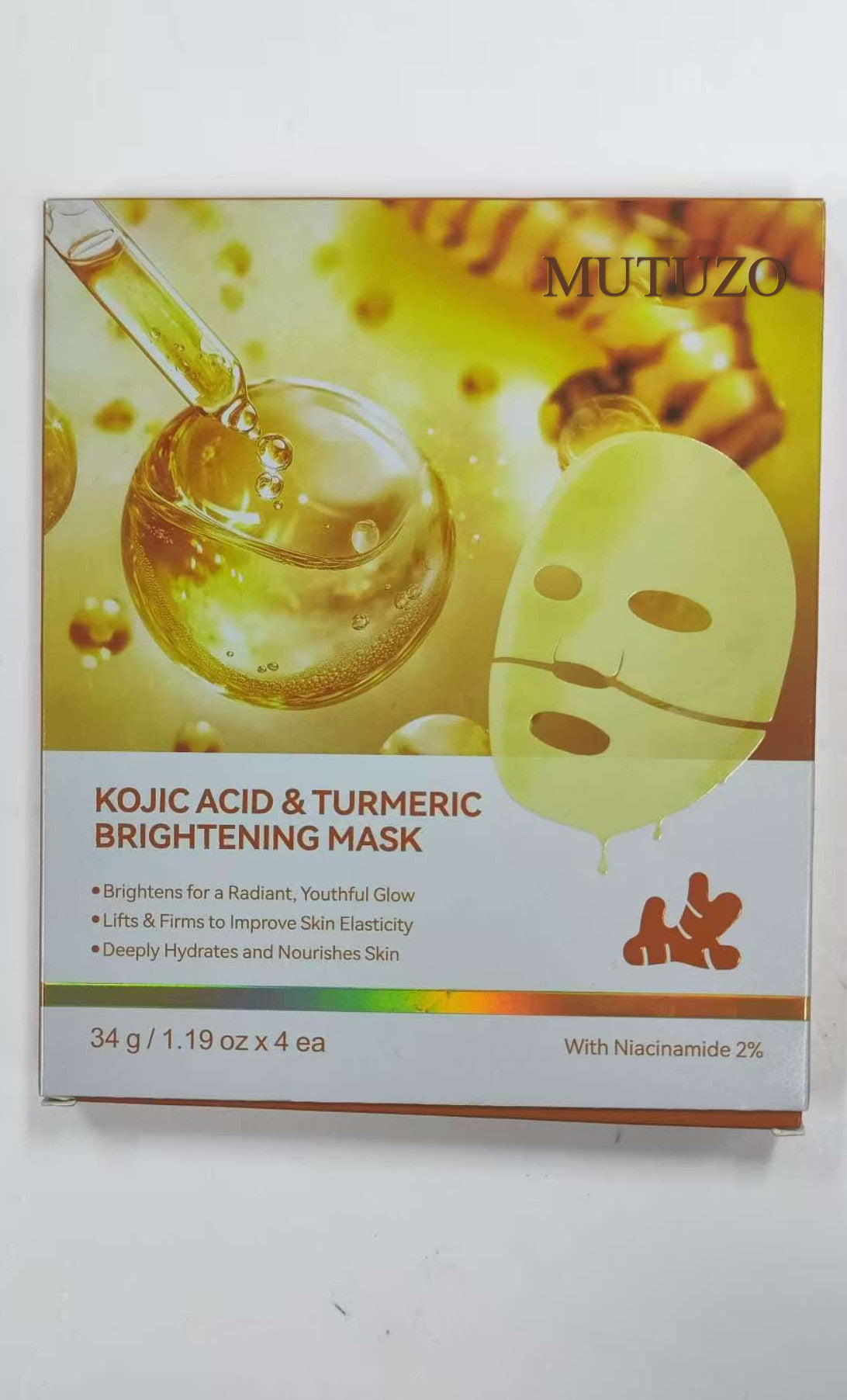 MUTUZO KOJIC ACID & TURMERIC BRIGHTENING MASK