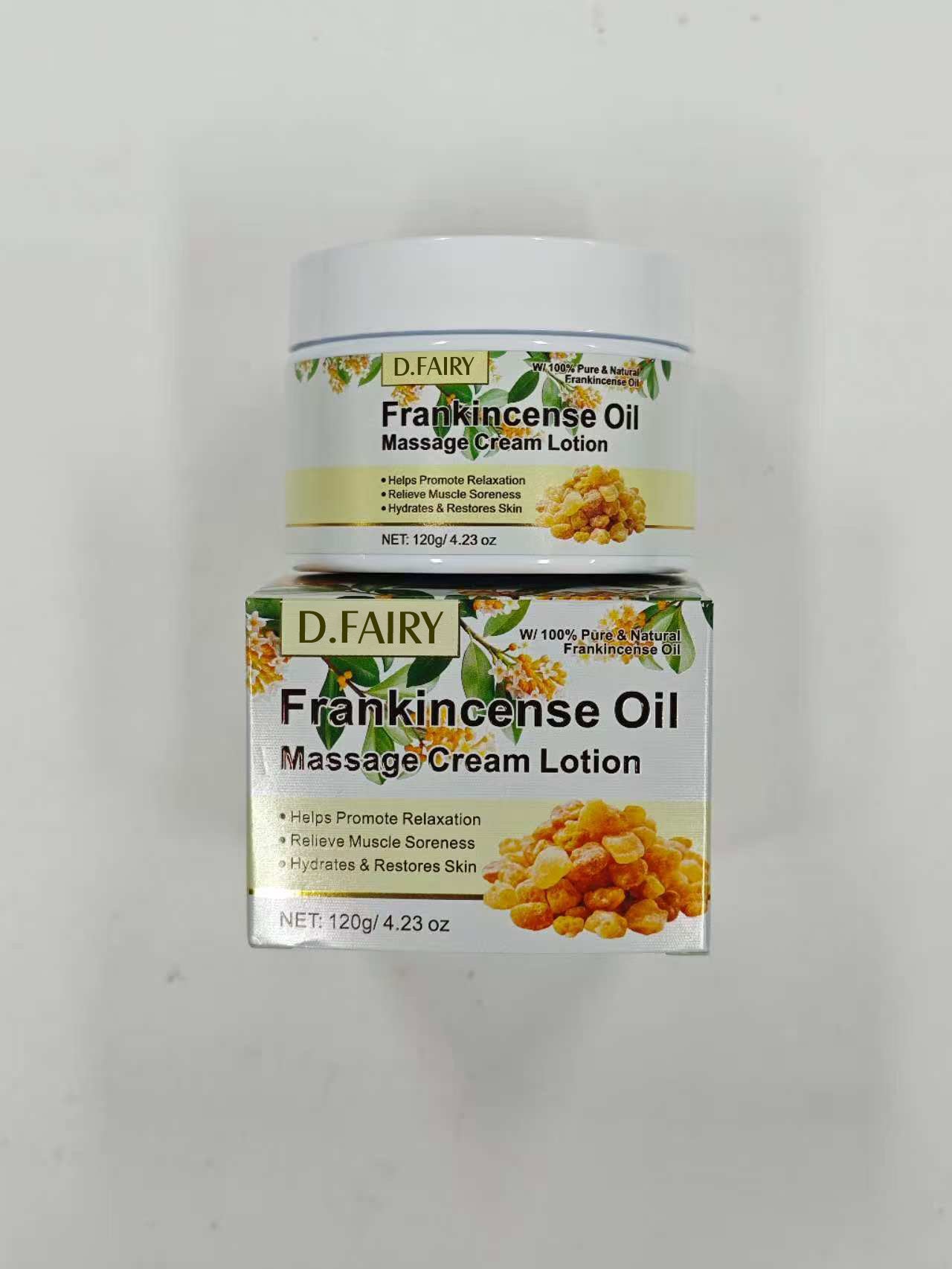 D.FAIRY Frankincense Oil Massage Cream Lotion 120g