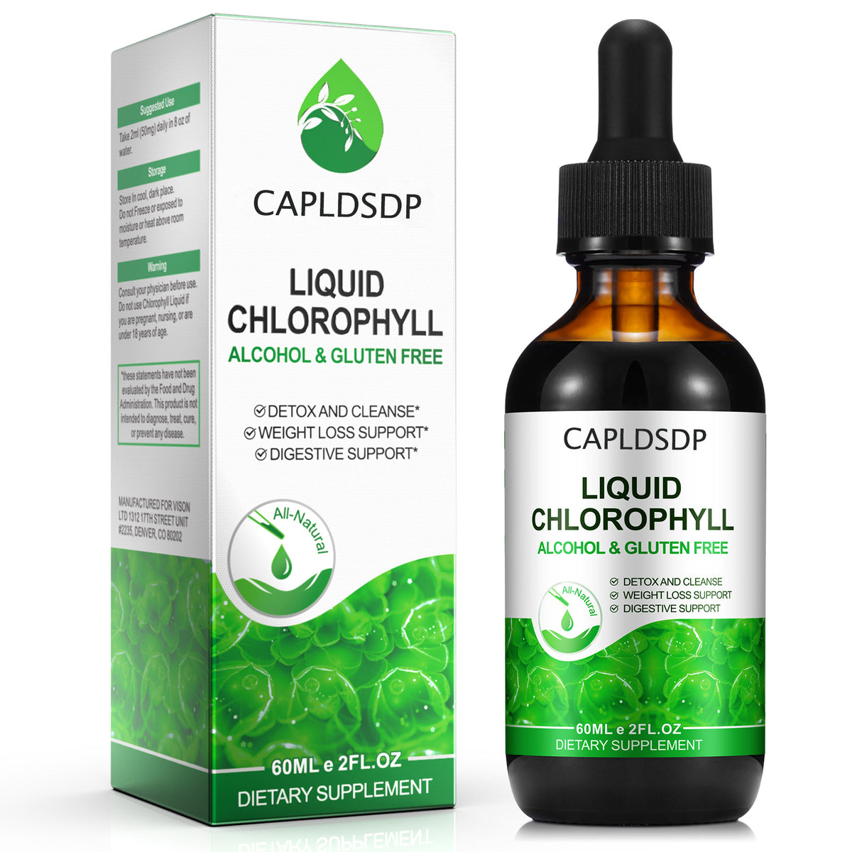 CAPLDSDP CHLOROPHYLL ALCOHOL & GLUTEN FREE