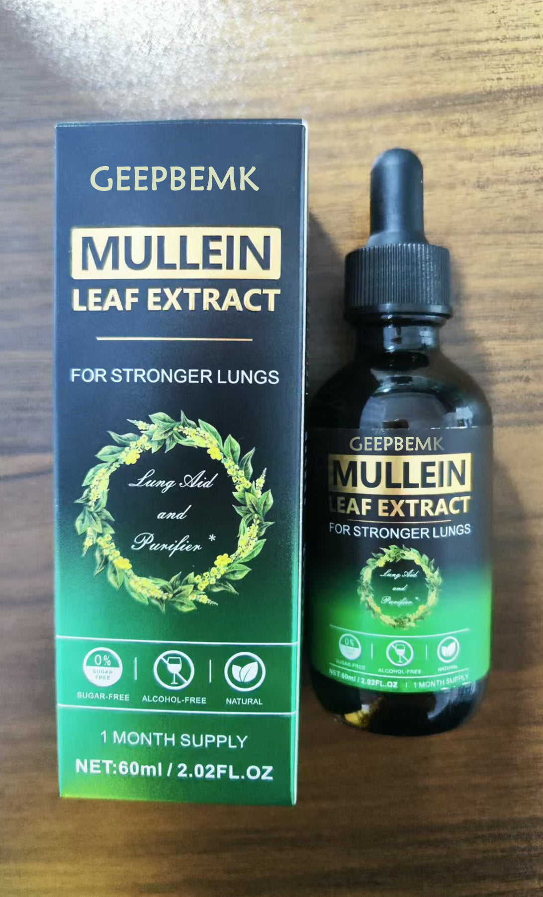 GEEPBEMK Mullein Leaf Extract For Stronger Lungs