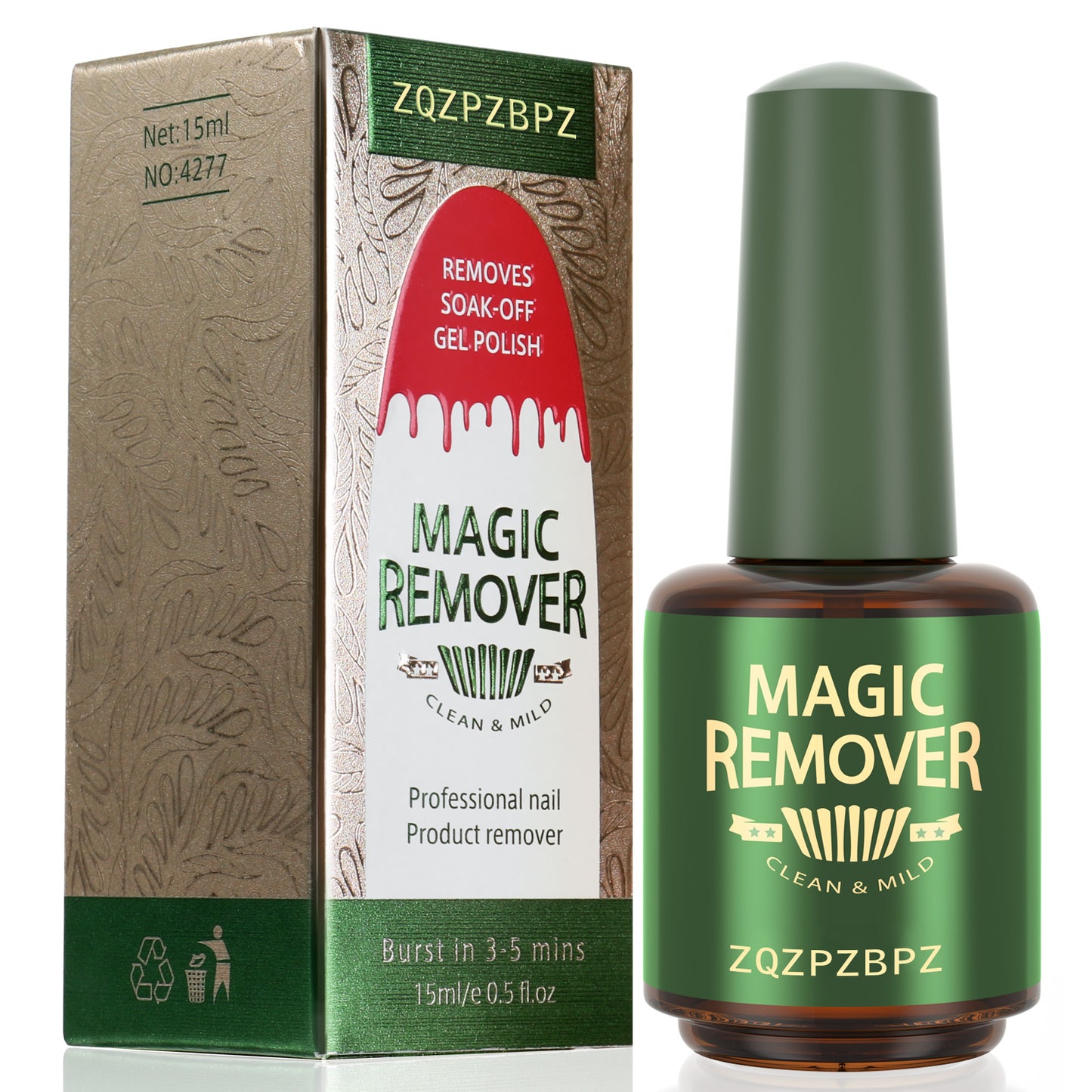 ZQZPZBPZ MAGIC REMOVER，REMOVES SOAK-OFF GEL POLISH
