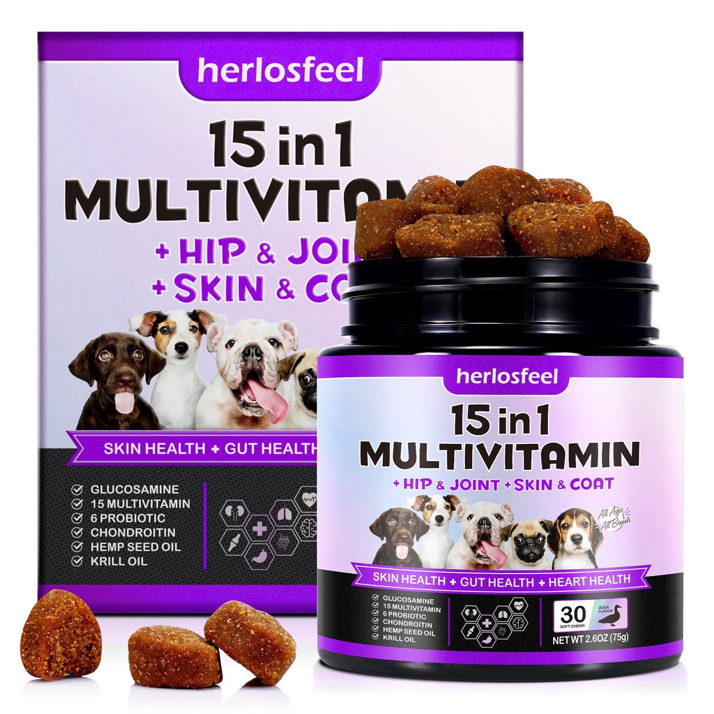 herlosfeel  15 in 1 MULTIVITAMIN 75G