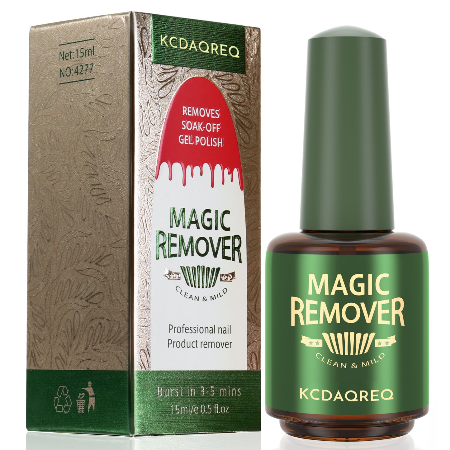 KCDAQREQ MAGIC REMOVER，REMOVES SOAK-OFF GEL POLISH