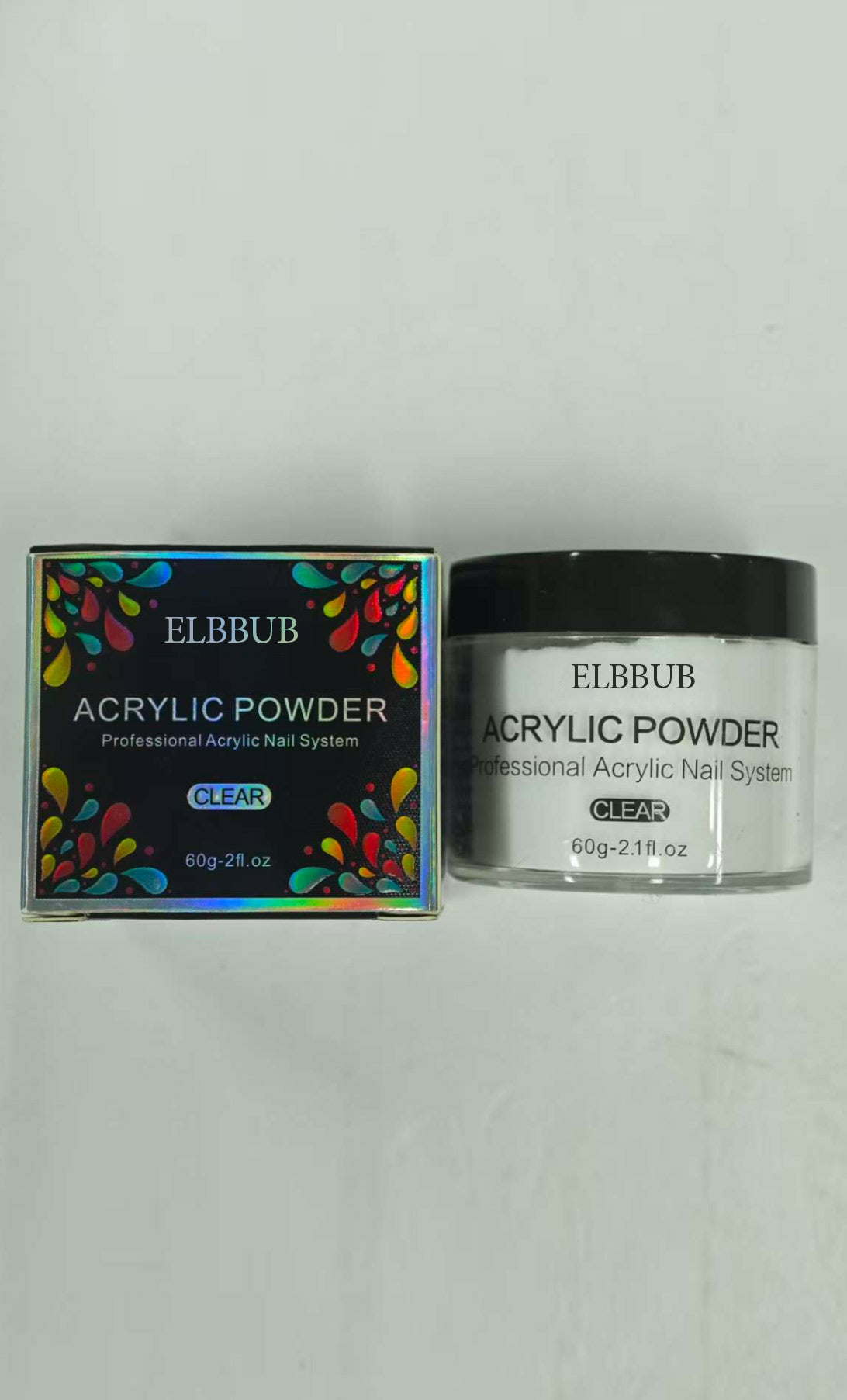 ELBBUB ACRYLIC POWDER Professional Acrylic Nail System WHITE