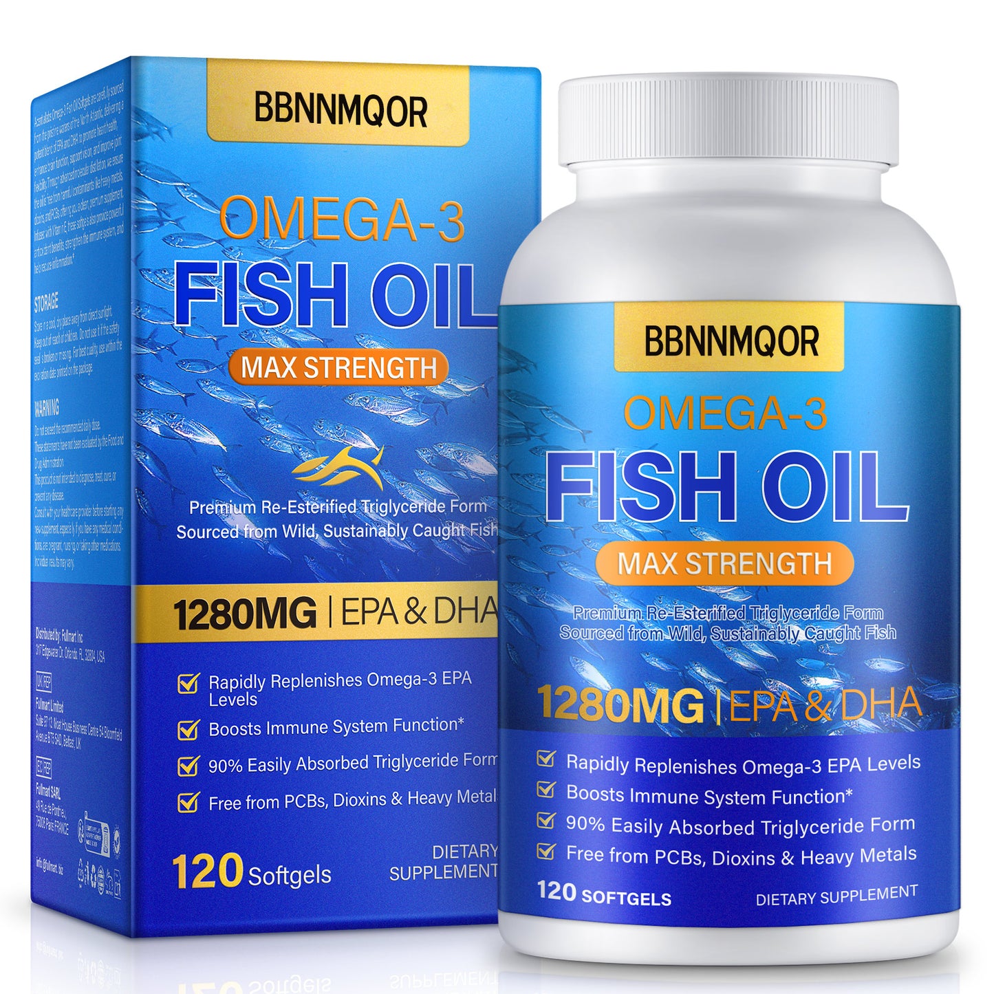 BBNNMQOR OMEGA-3 FISH OIL MAX STRENGTH