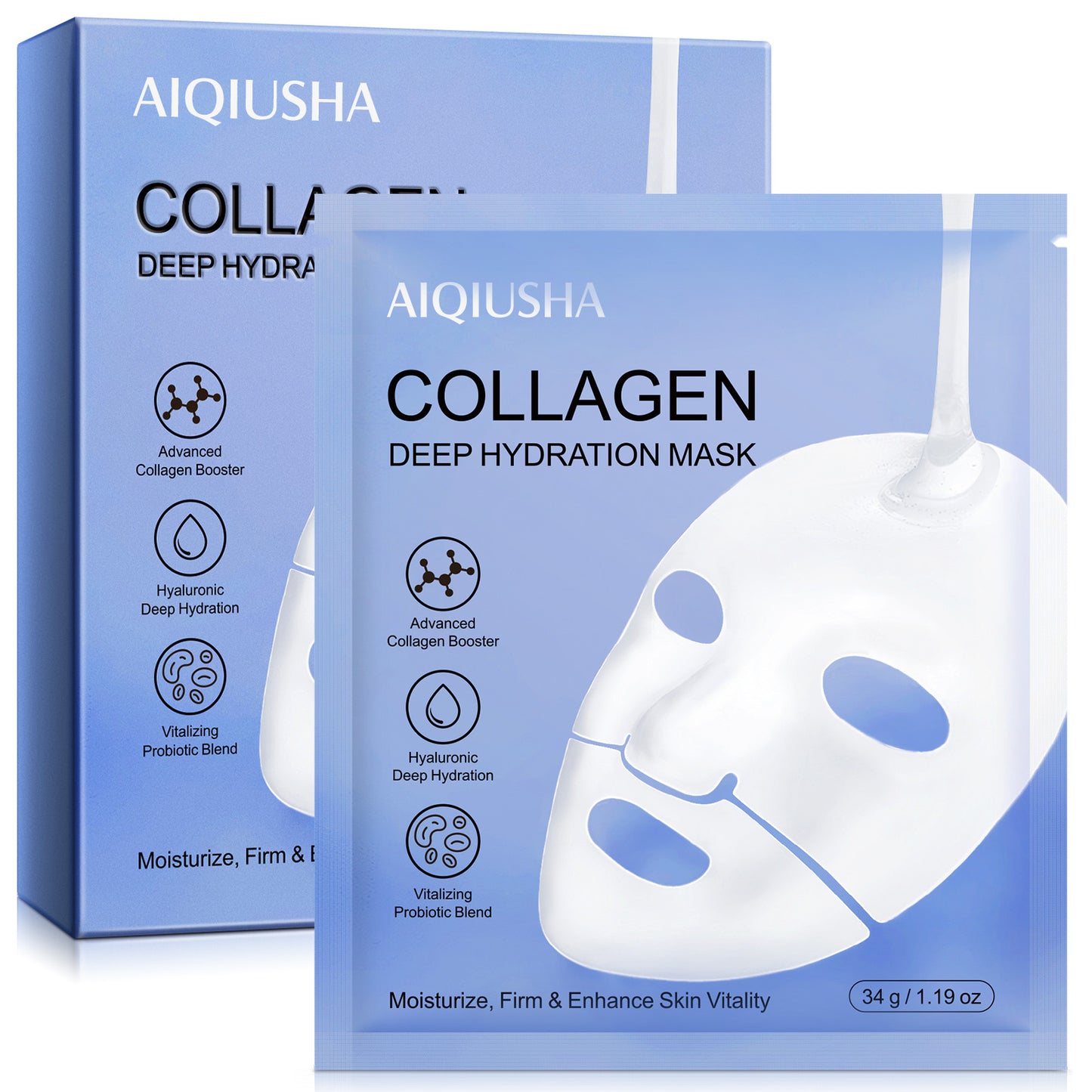 AIQIUSHA COLLAGEN DEEP HYDRATION MASK