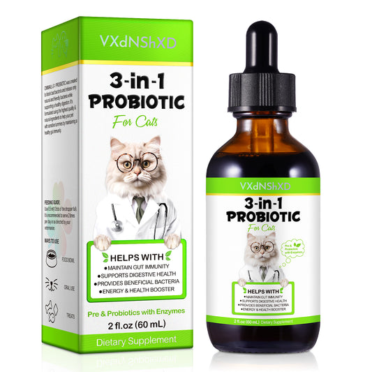 VXdNShXD 3-in-1 PROBIOTIC For Cats