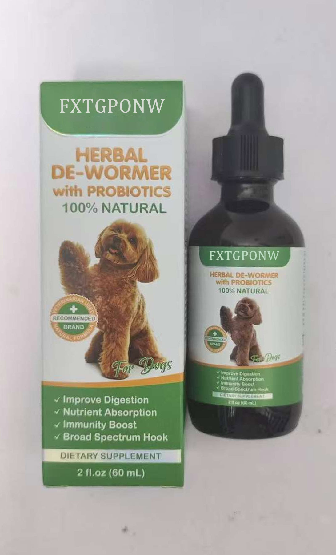 FXTGPONW HERBAL DE-WORMER with PROBIOTICS 100% NATURAL
