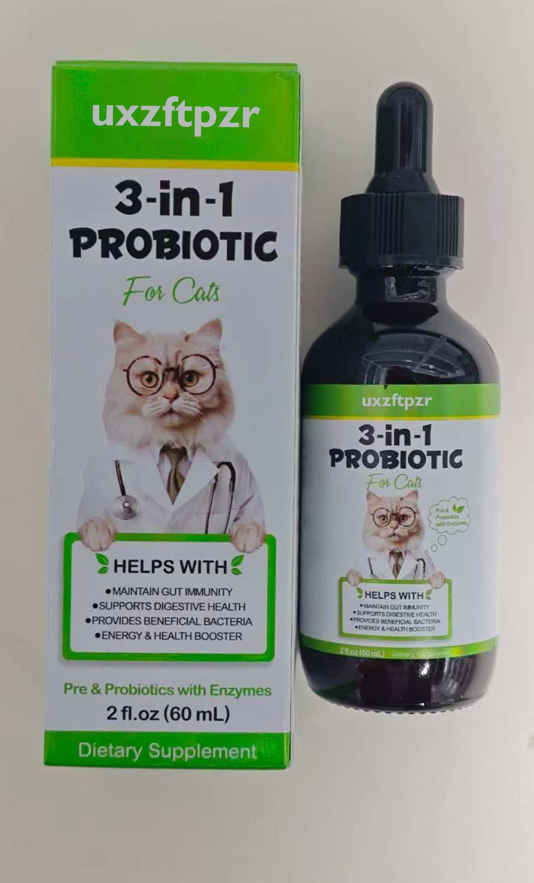 uxzftpzr 3-in-1 PROBIOTIC For Cats