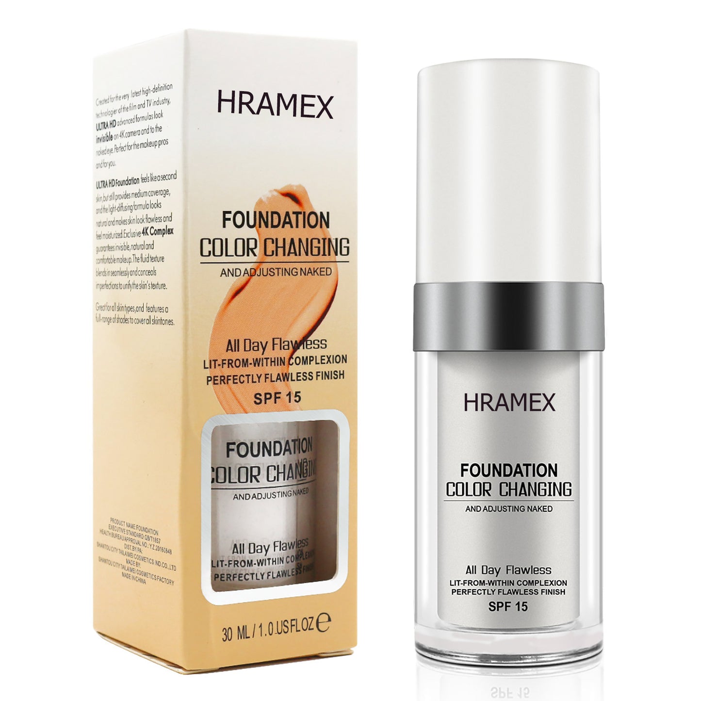 HRAMEX FOUNDATION COLOR CHANGING