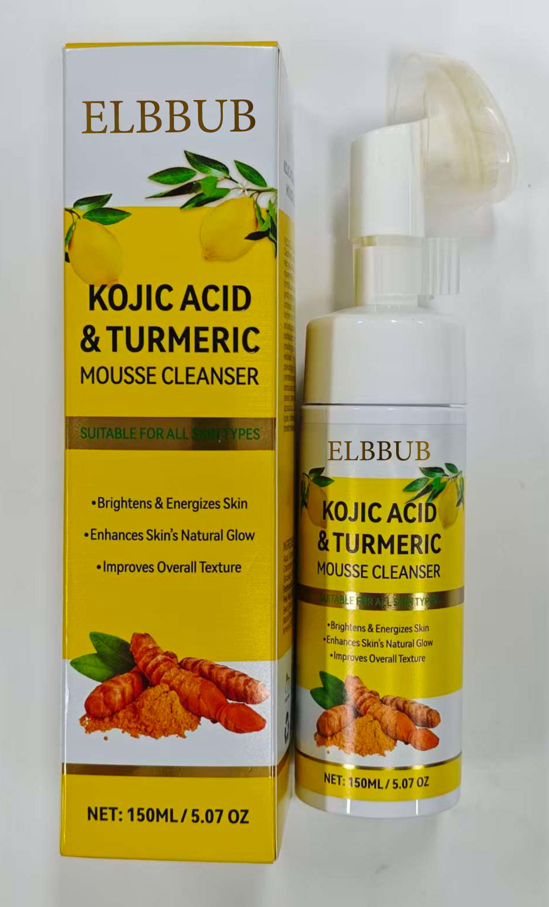 ELBBUB KOJIC ACID & TURMERIC MOUSSE CLEANSER