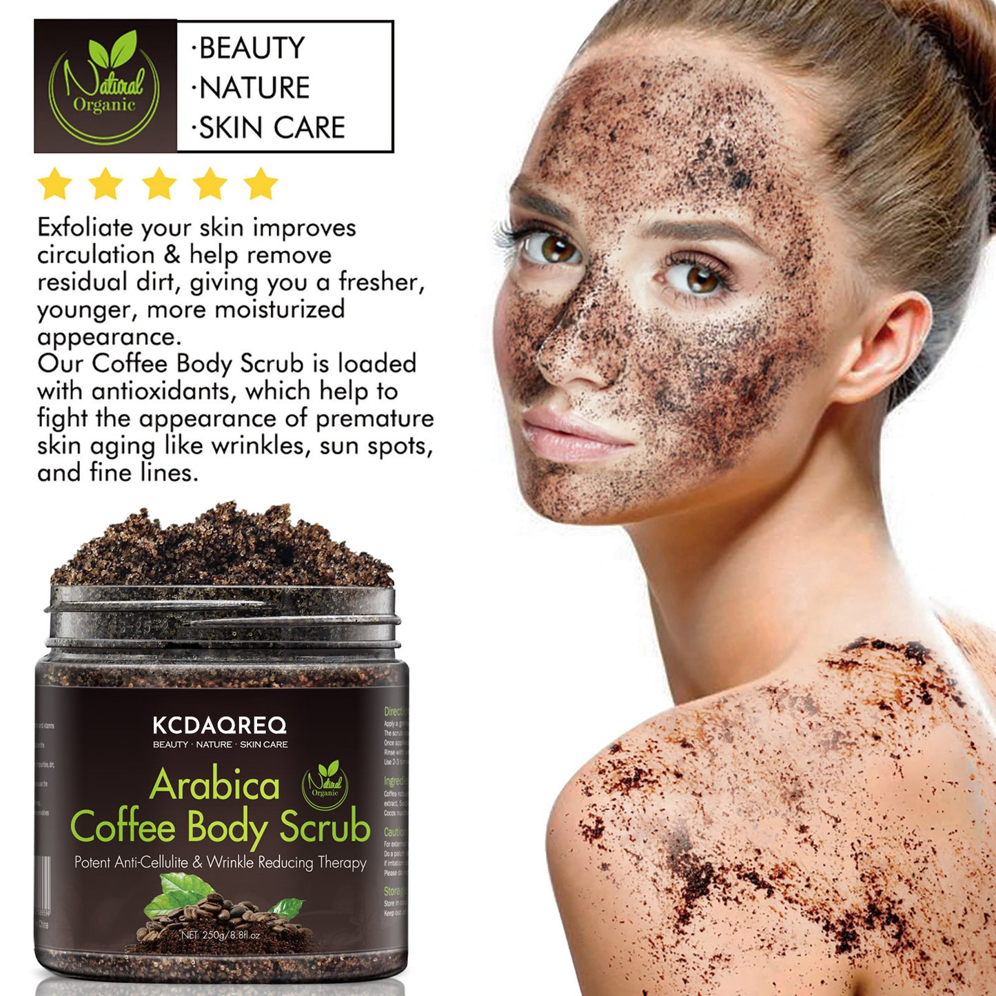 KCDAQREQ Arabica Coffee Body Scrub
