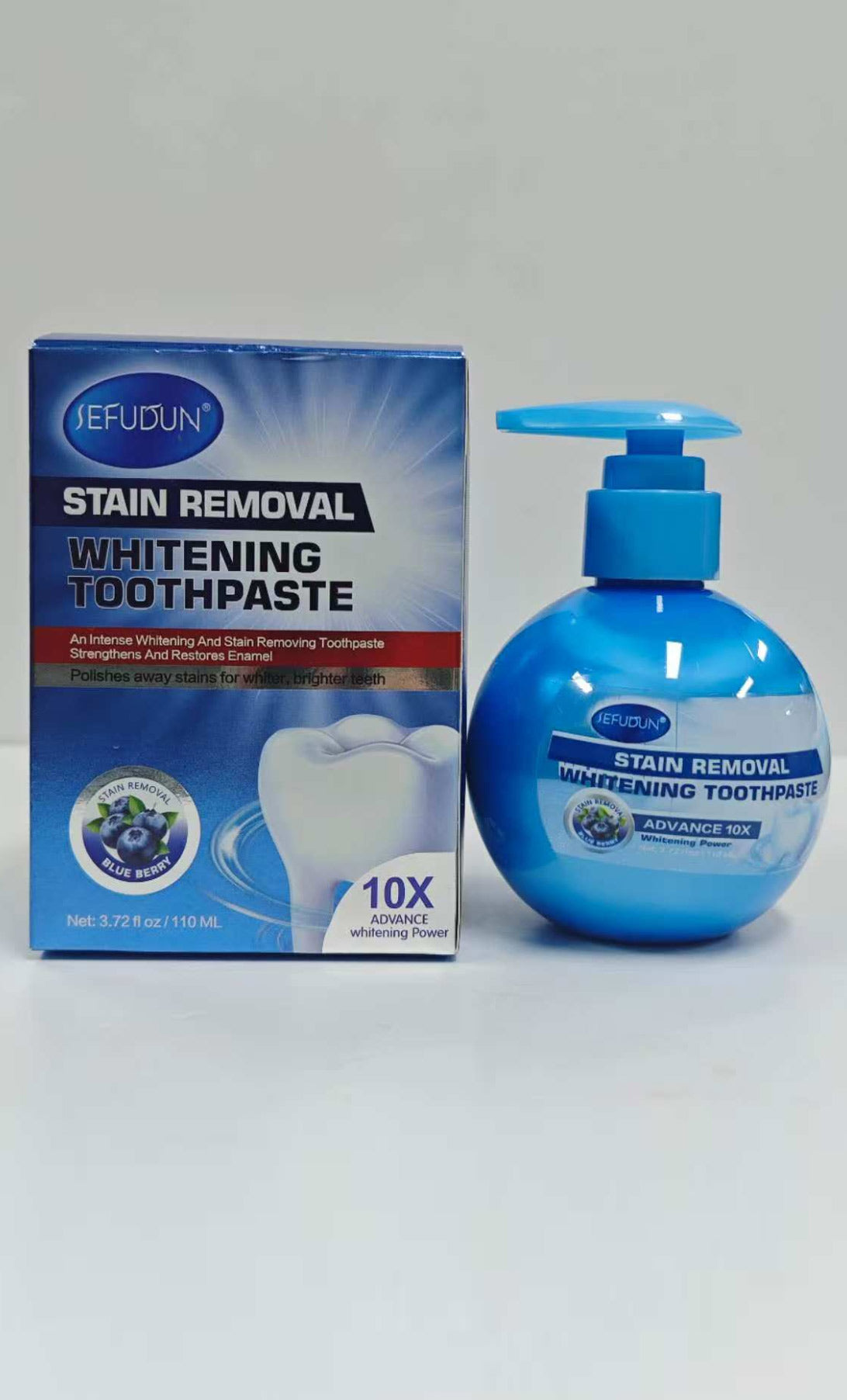 sefudun STAIN REMOVAL WHITENING TOOTHPASTE