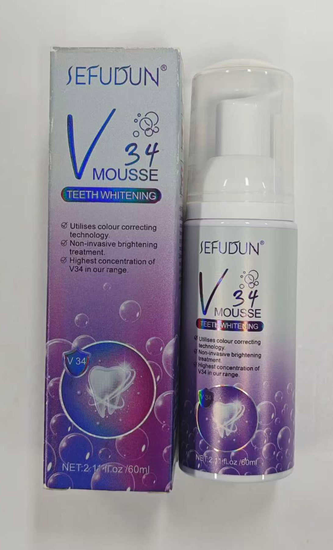 sefudun V34 MOUSSE TEETH WHITENING