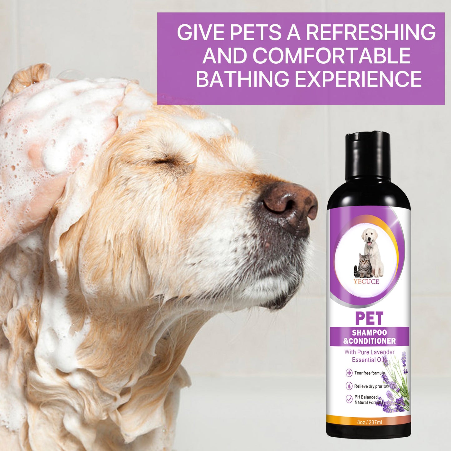 Pet Shampoo&Conditioner With Pure Lavender Essential Oils