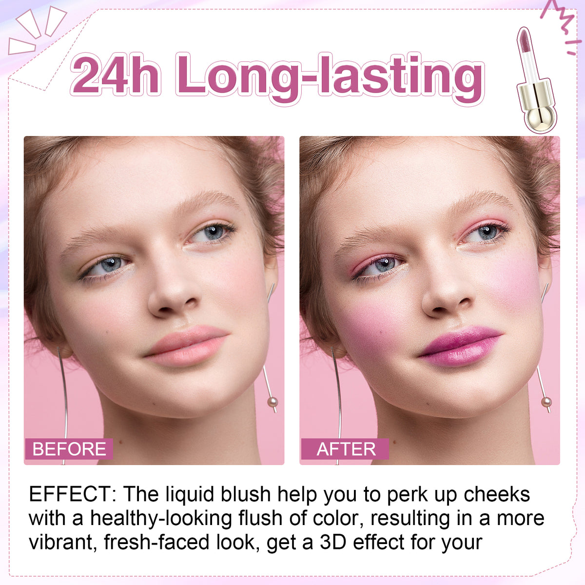 XIPCQTQUK Liquid Blush  Sheer For It Blush Tint