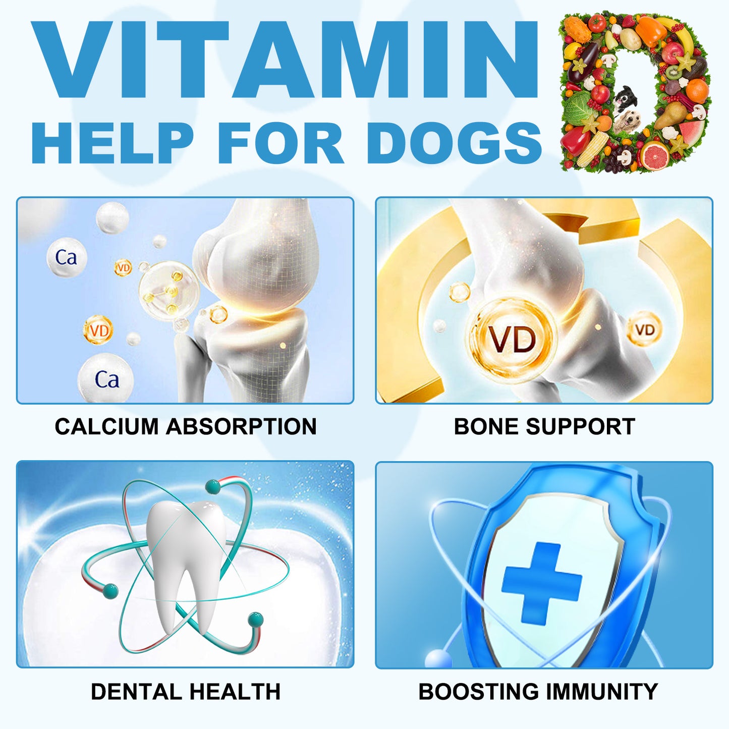 Feeliville LIQUID VITAMIN D FOR DOGS 60ML
