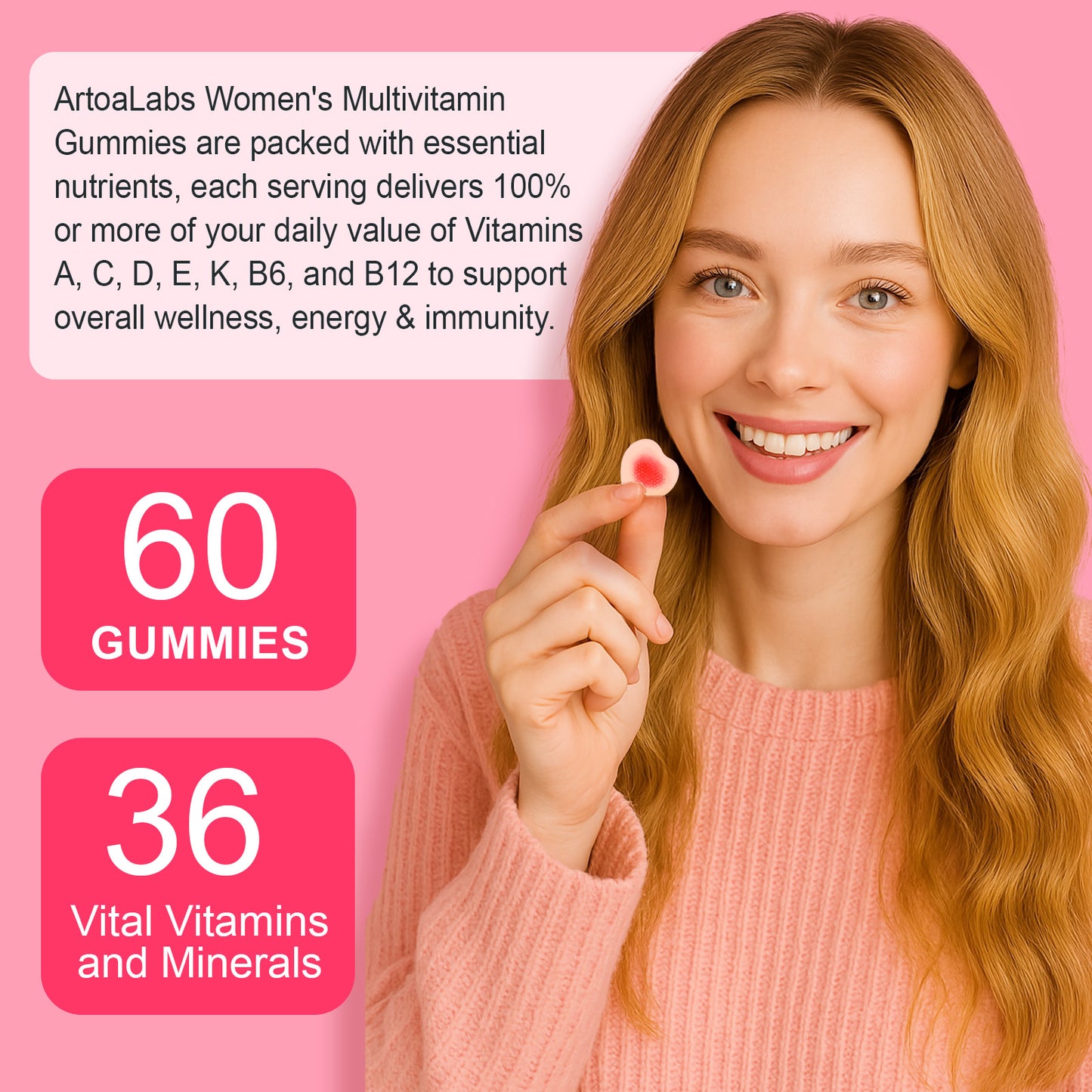 BJCUQCJB Women's MULTIVITAMIN GUMMIES